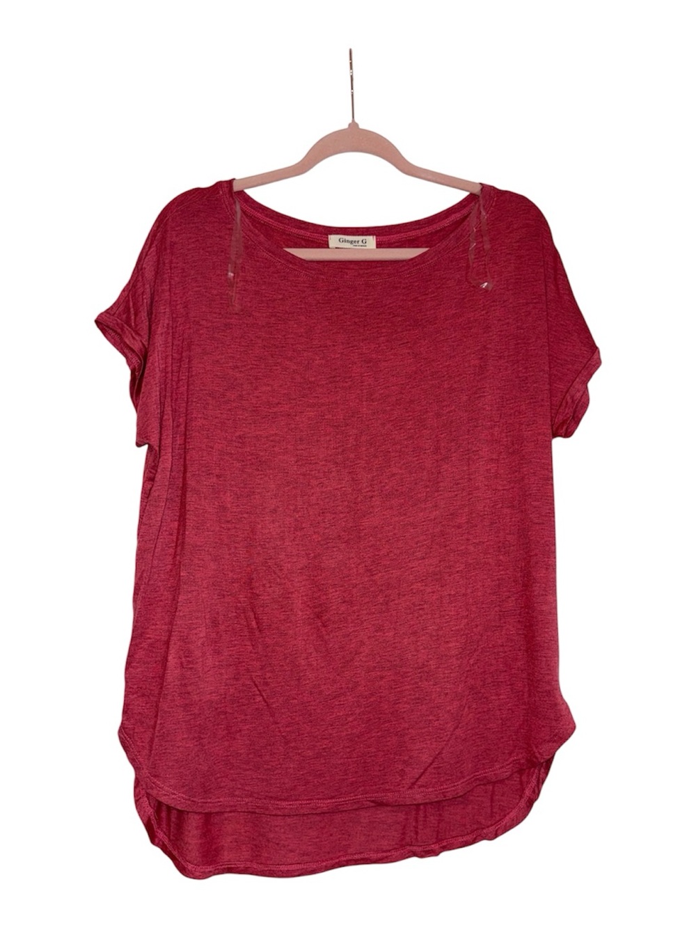 Marsala/rose colored, comfortable, loose/flowy boutique shirt - SIZE SMALL - GUC